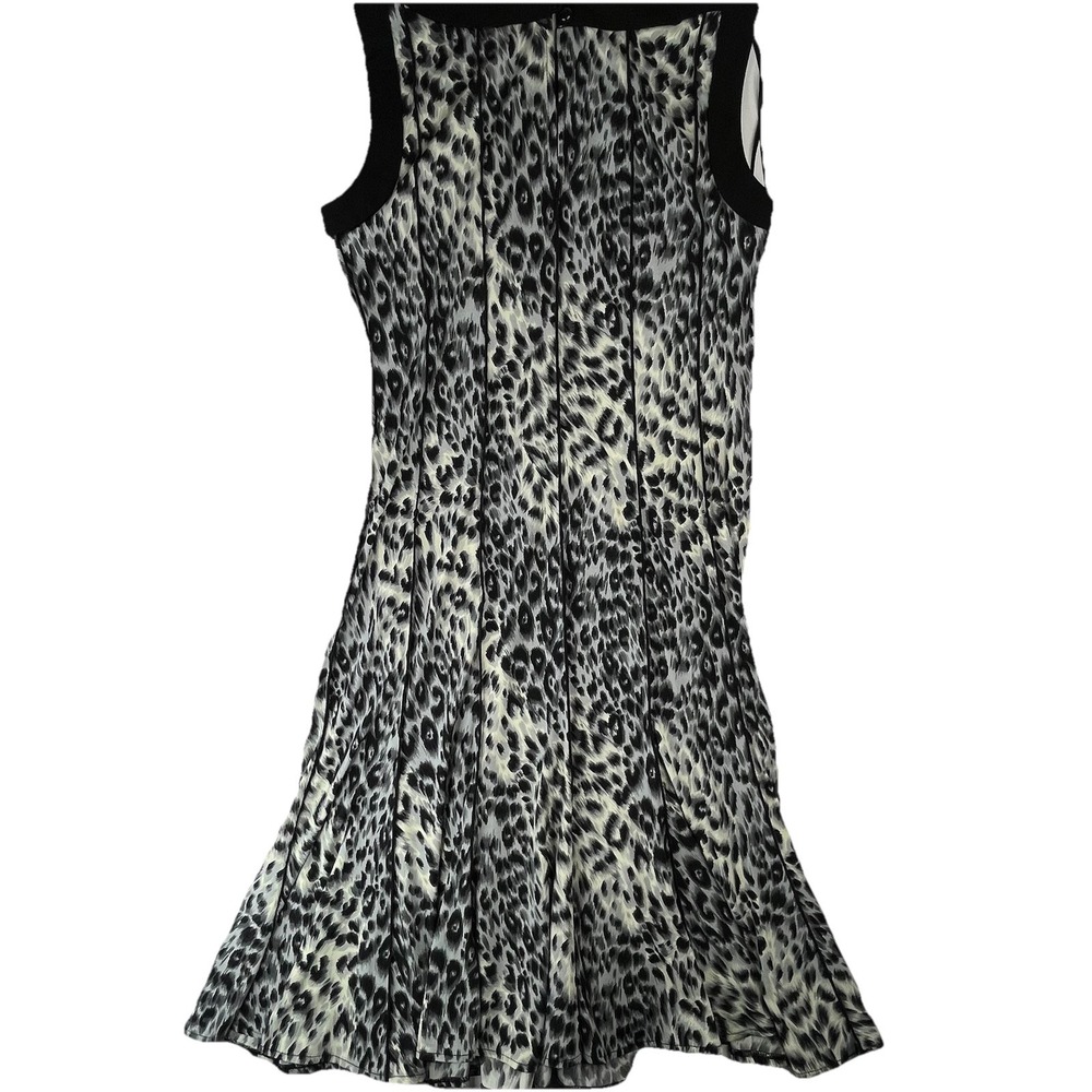 Sandra Darren Leopard Print Maxi Dress Women's Size 6 Sleeveless Flowy - Picture 6 of 16